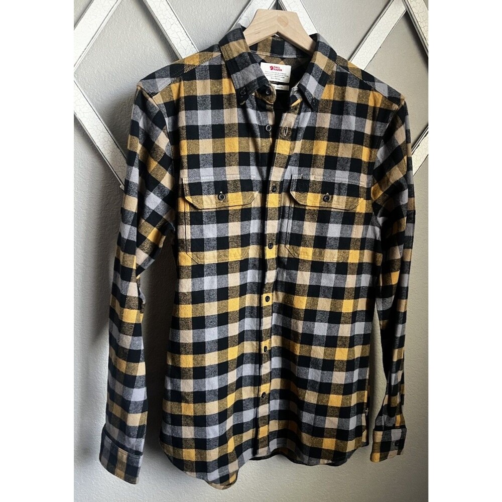 Fjallraven Skog Men's M Slim Fit Flannel Button Down Long Sleeve Shirt